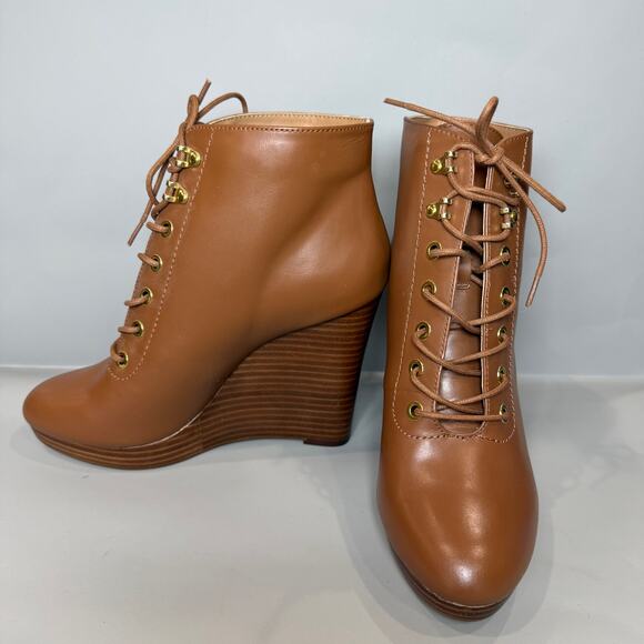 GUESS Zoey Lace-Up Wedge Booties - Picture 6 of 9